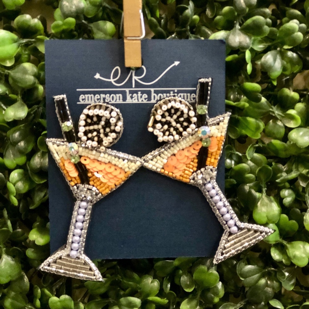 Martini Glass Earrings